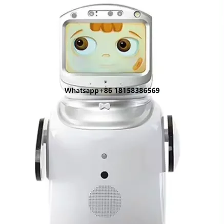 

Smart commercial or house security robot can program dialogue voice remote control video chat monitoring robot