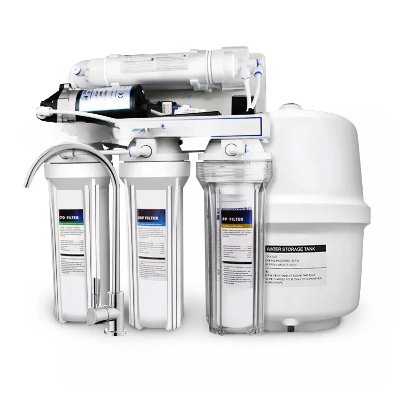 New RO water filtration system Durable replaceable filter element Filtration of impurities Level 5 household water purifier