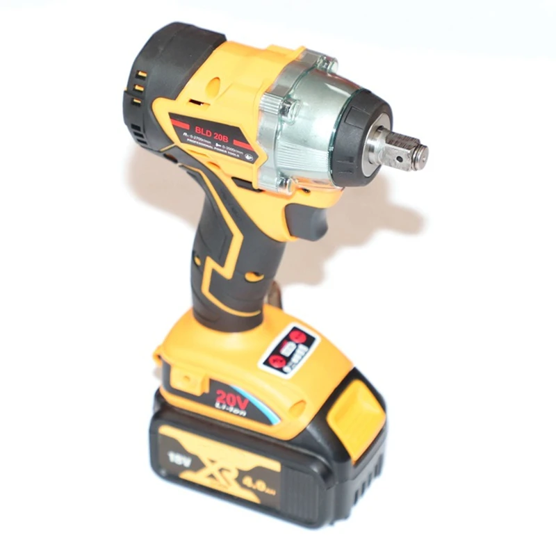 Ferramenta elétrica sem fio trechargeable chave de impacto sem escova chave de fenda compatível para dewalt 18v 20v bateria de lítio