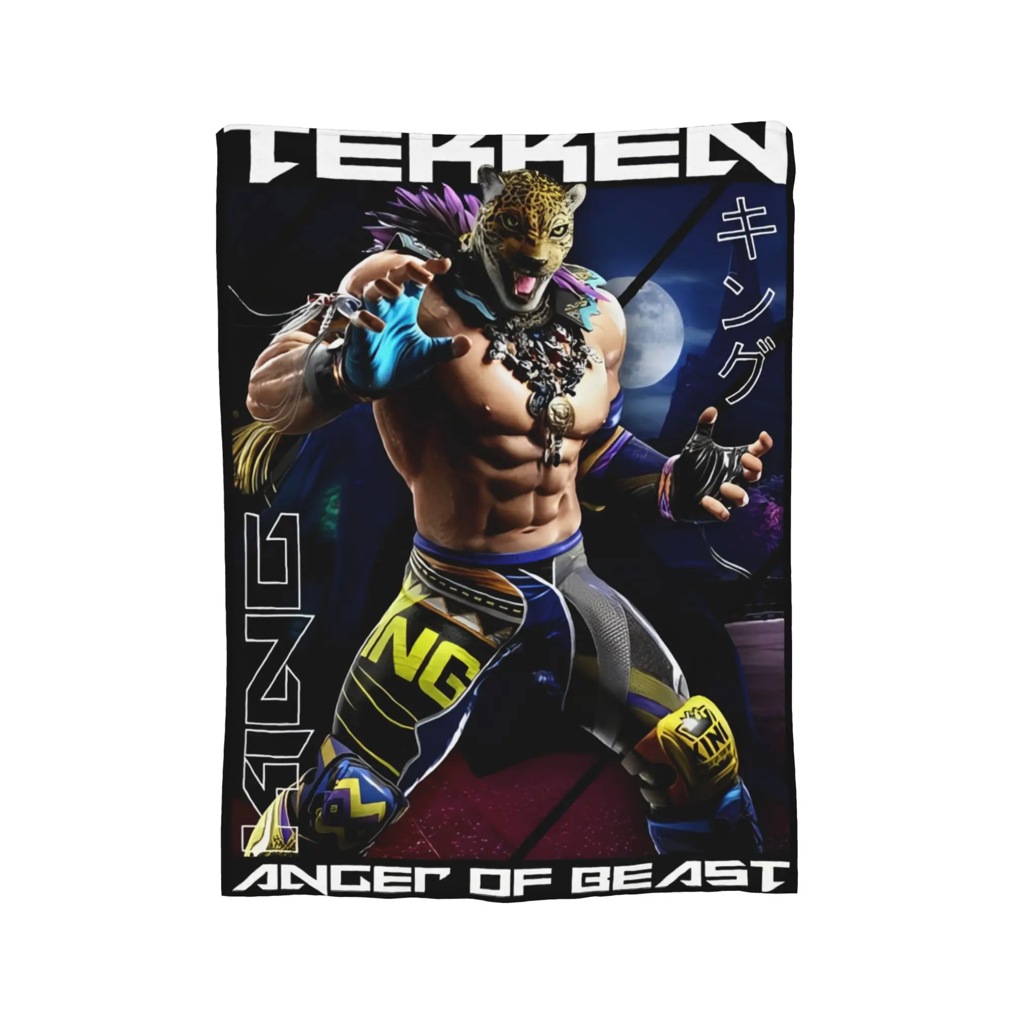 Tekken 8 King Fighting Game Blankets Flannel  Ultra-Soft Throw Blankets for Outdoor Travel Bed Rug