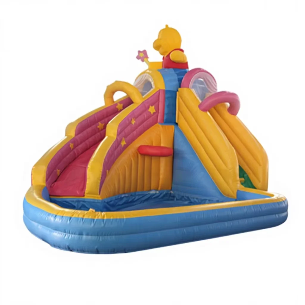 Popular Commercial Inflatable Water Slide Outdoor Amusement Water Slide with Swimming Pool Water Park Slide