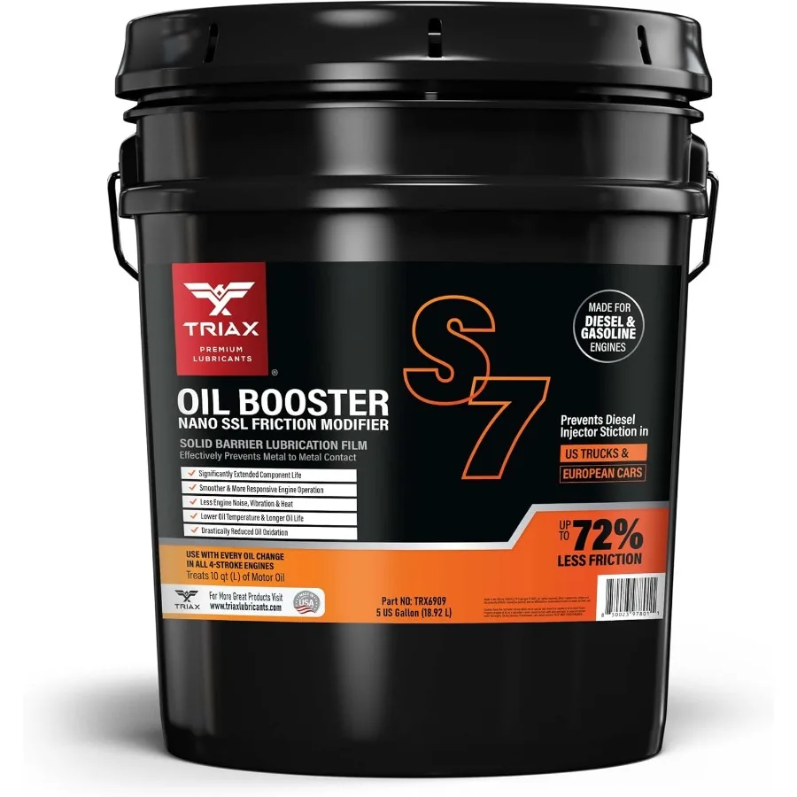 

S7 Nano Friction Modifier for Diesel and Gasoline Engines 100 Synthetic Esters Based 5 Gallon Value Pack