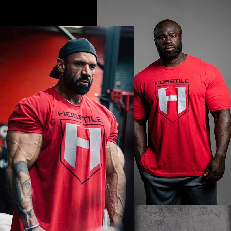 2026 Gym Bodybuilding Workout T-Shirt Kids Adults Oversized Front Back Double Print Tee Casual Loose Short Sleeve Crew Neck Tops
