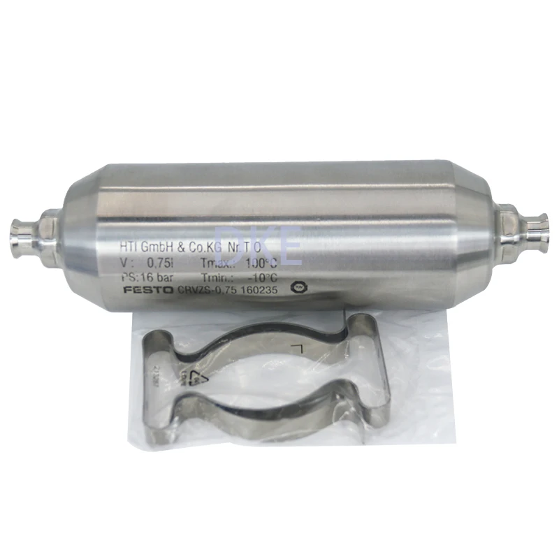 

FESTO High Alloy Stainless Steel Gas Tank CRVZS-0.75 160235 High Corrosion Resistance