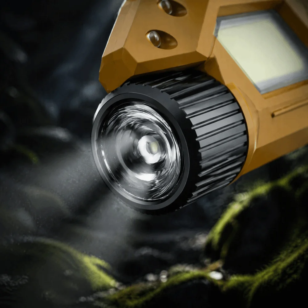 2 in 1 Design Mini Flashlight Lightweight Long Lasting Battery Rechargeable Flashlight Built In Rechargeable Battery