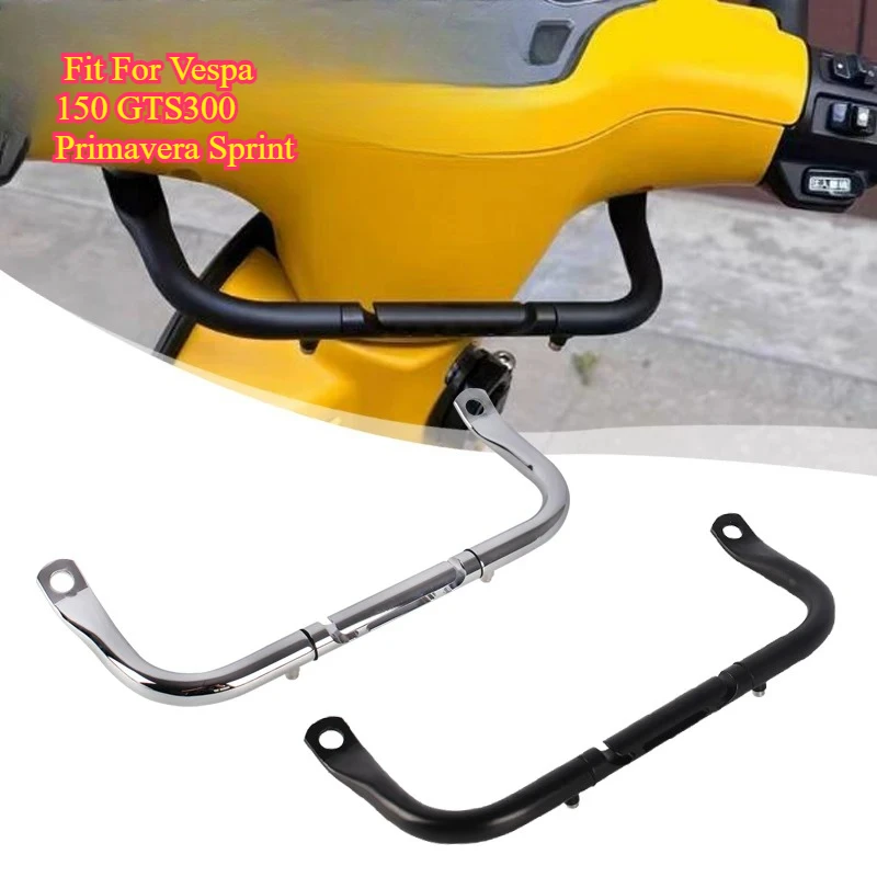 

Scooter Multi-Function Cross Bar Grab Handle Chest Protection Bracket Mod Parts Fit For Vespa 150 GTS300 Primavera Sprint
