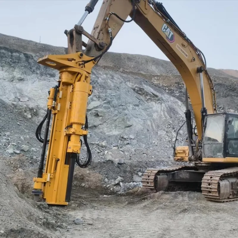 Hydraulic Driven Rock Drill Splitter Integrated Device, Wear Resistant Accessory for Road Renovation Complex Terrain Operation