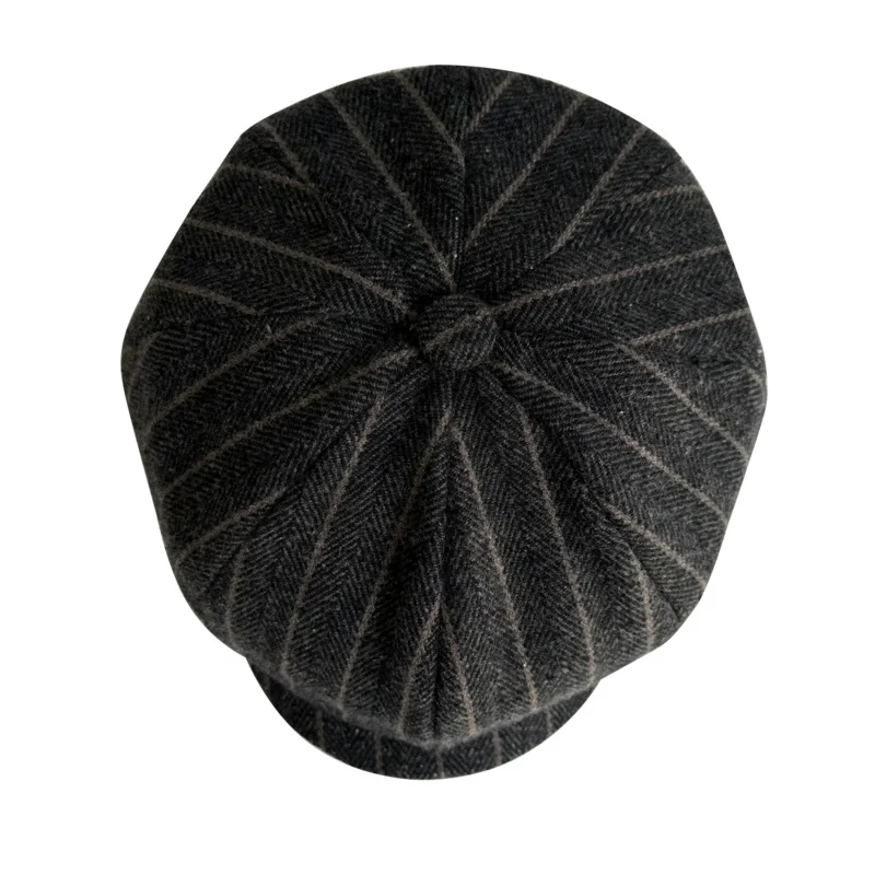 

Retro Big Size Newsboy Caps Men Vintage Wool Warm Thick Beret Winter Driver Hats for Male Tweed Casual Flat Octagonal Cap
