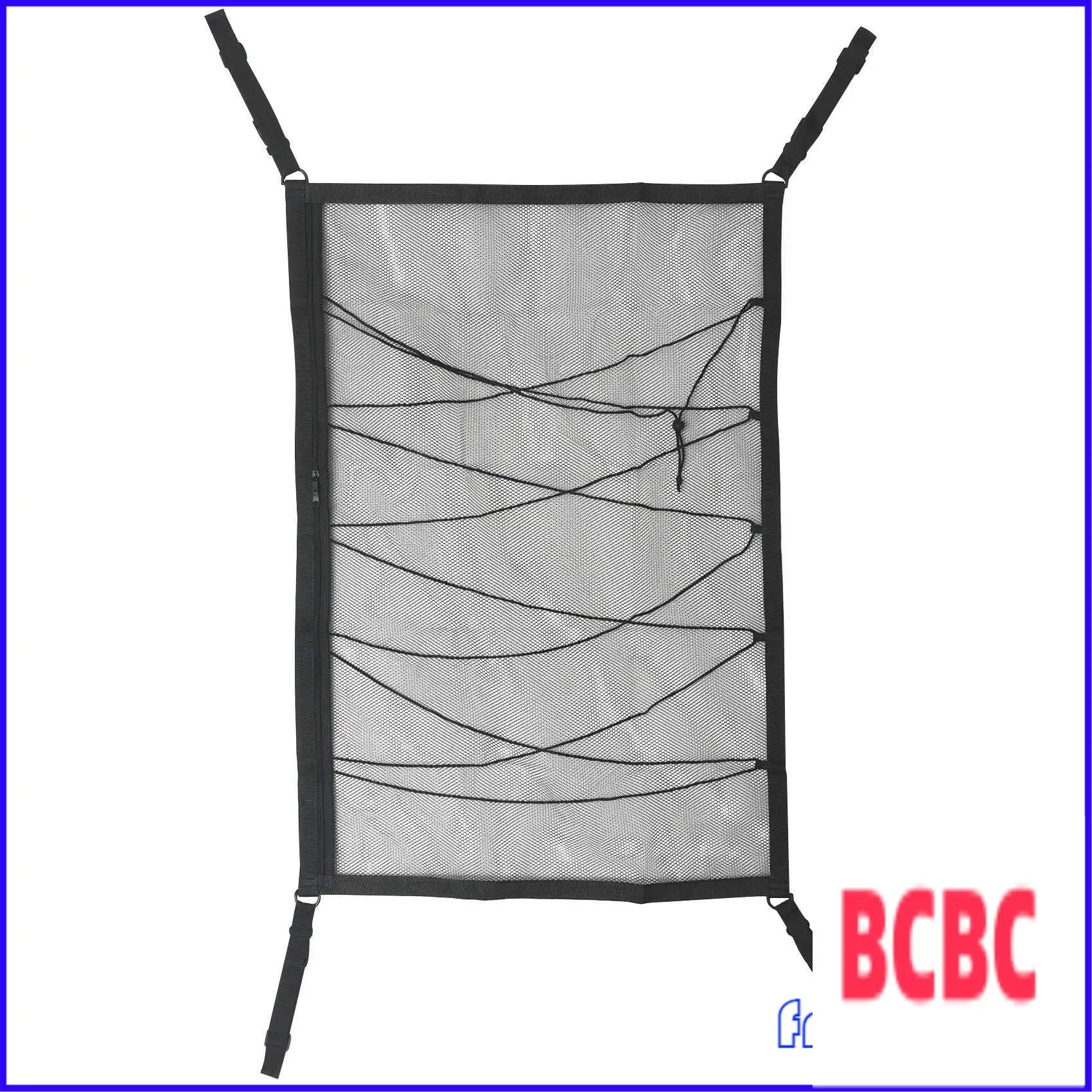 BB-Car Deckenaufbewahrungsnetz, Tasche, Dach, Innenraum, Gepäcknetz, Tasche, Kofferraum, Aufbewahrungstasche, Kleinigkeiten, Aufbewahrungsorganisator, Schwarz