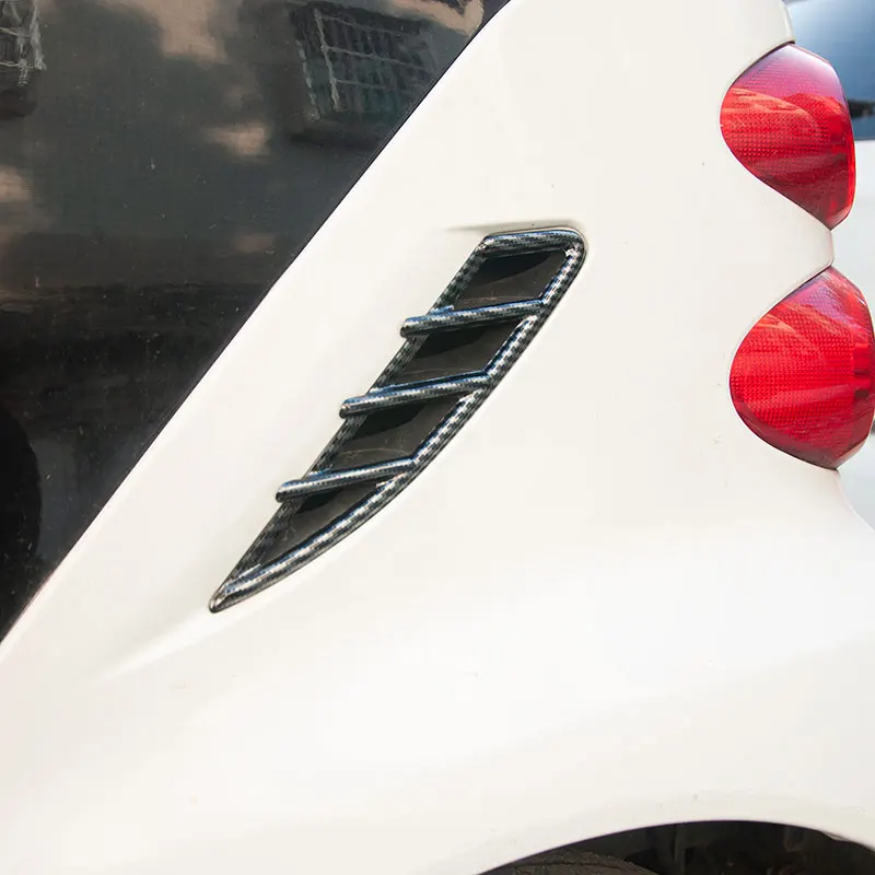 

Outside Fender Air Vent Decoration Cover Car Stickers For Mercedes Smart 451 Fortwo Exterior Accessories Outlet Personalize Trim