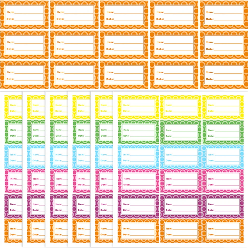 

360pcs Refrigerator Labels Freezer Food Labels Kitchen Sticker Waterproof Peel Paste Storage Organization File Folder Label