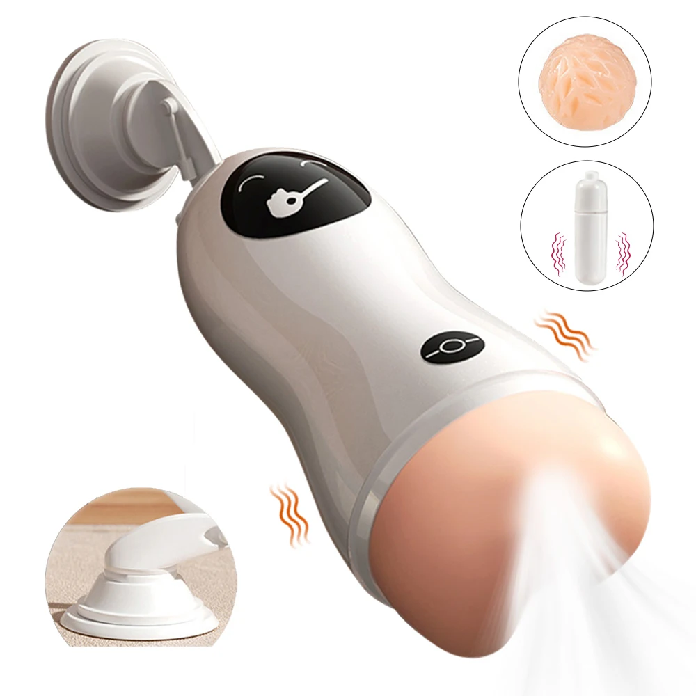 Automatic Male Masturbator Cup Suction Cup Rotating Modes Pocket Pussy Penis Blowjob Machine Sex Toy For Men Adult Supplies