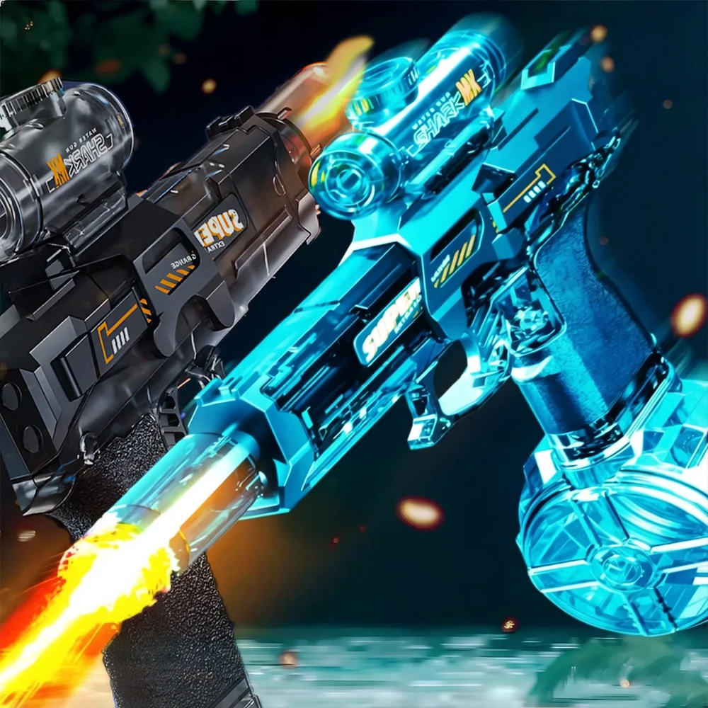

Electric Automatic Water Gun Electric Powerful (Kids Version) Toy Light guns Beach Swimming Pool Shooting Game Gun for Kids