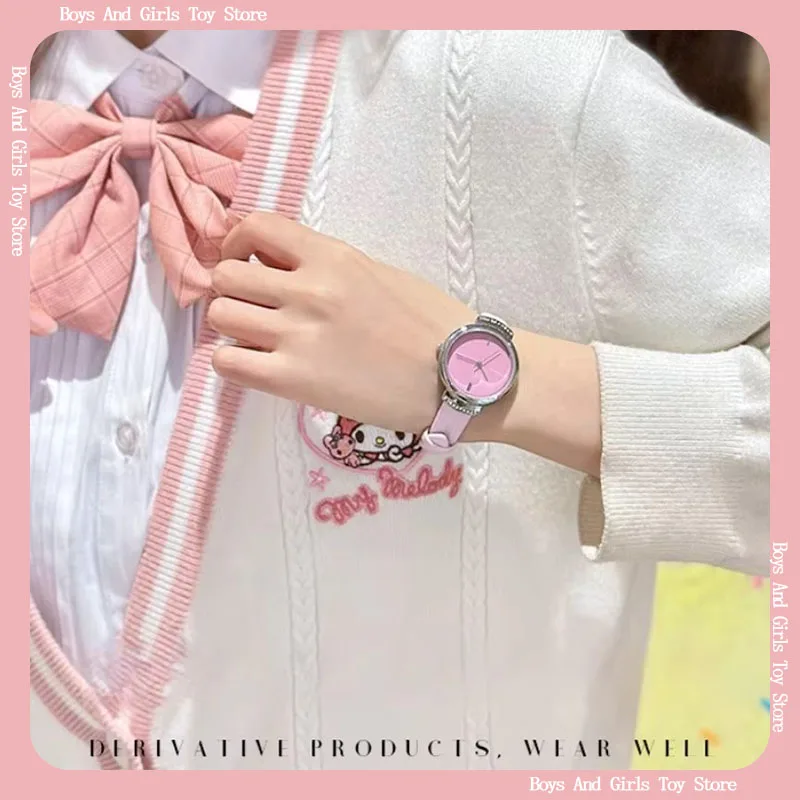 Miniso New Melody Pink Girls Watch Quality Product Student Simple Stylish Waterproof Temperament Quartz Watch Girl Birthday Gift