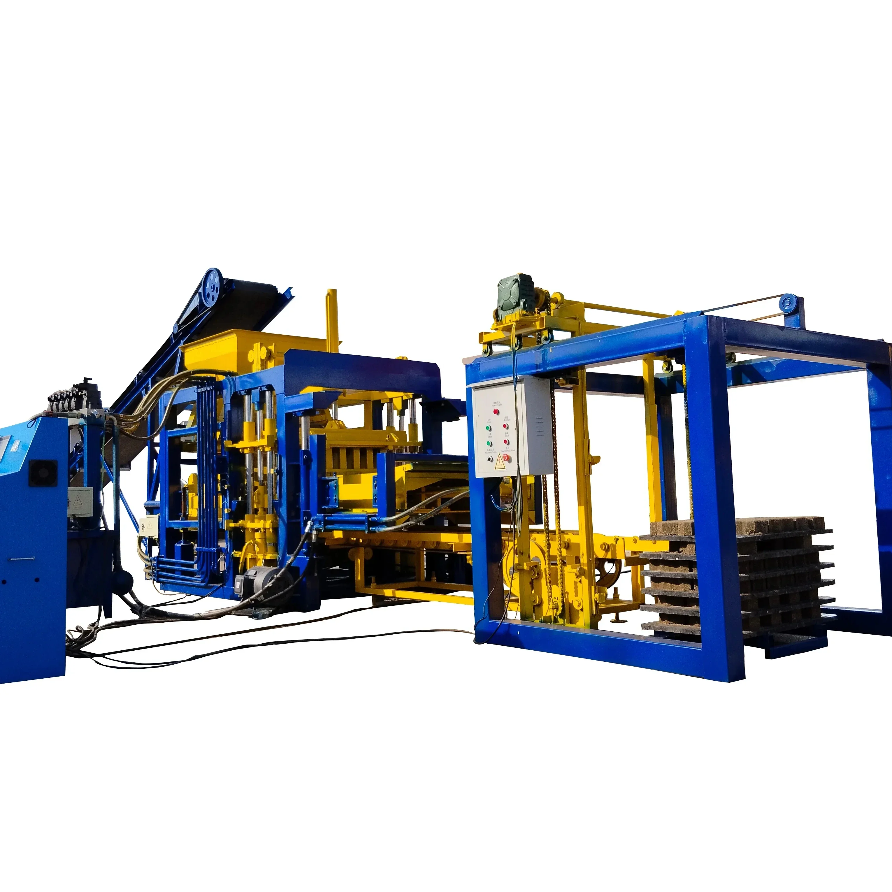 QT4-15B Full-automatic Production Line Hydraulic Pressure Brick&Block Making Machine For Hollow Solid And Pavers Good Price