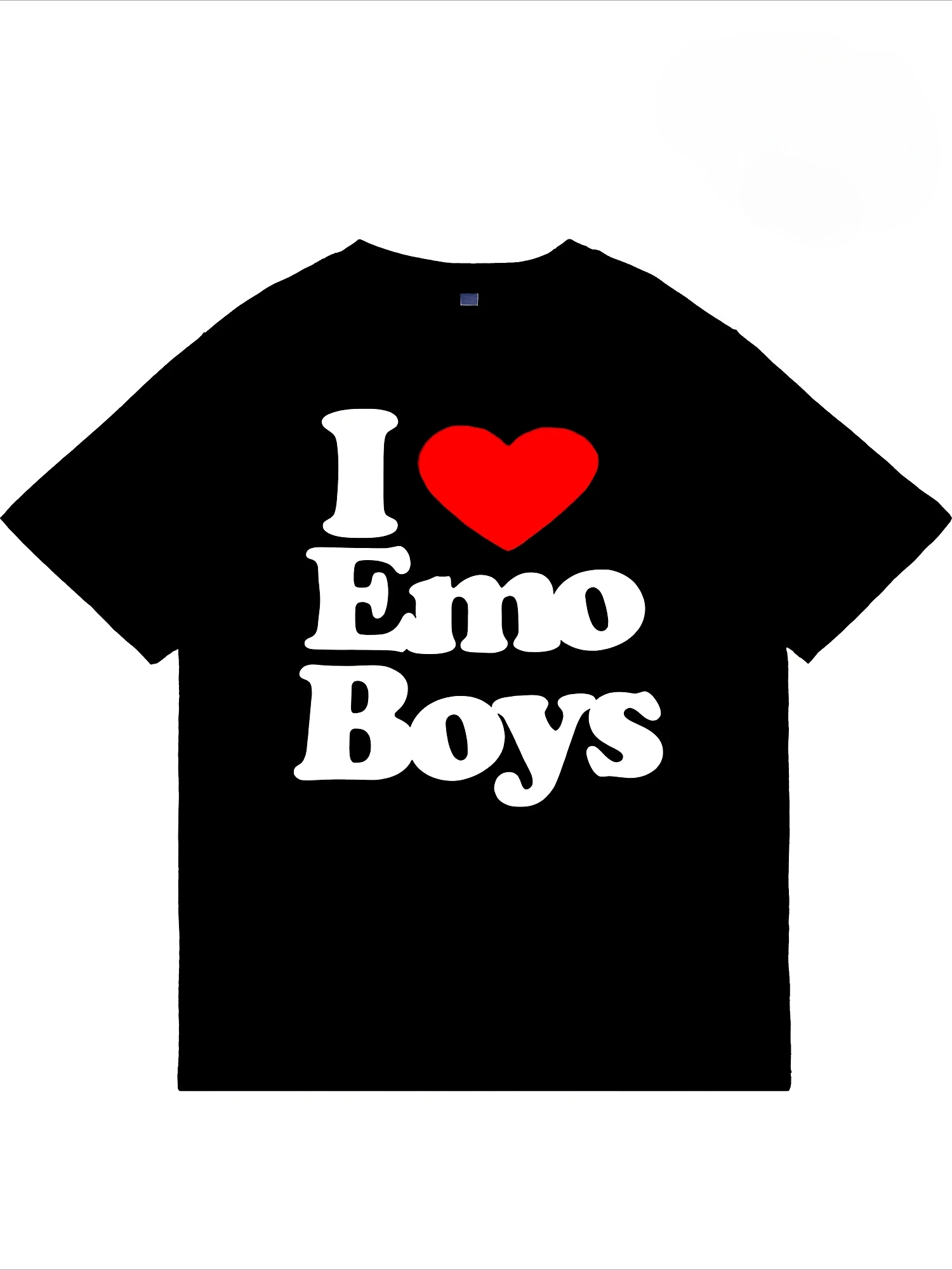 2025 Tops blancos con estampado de amor rojo inglés, camiseta informal corta transpirable para hombre de 4 a 16 pulgadas, ropa cómoda para viaje, ropa de gimnasio para hombre