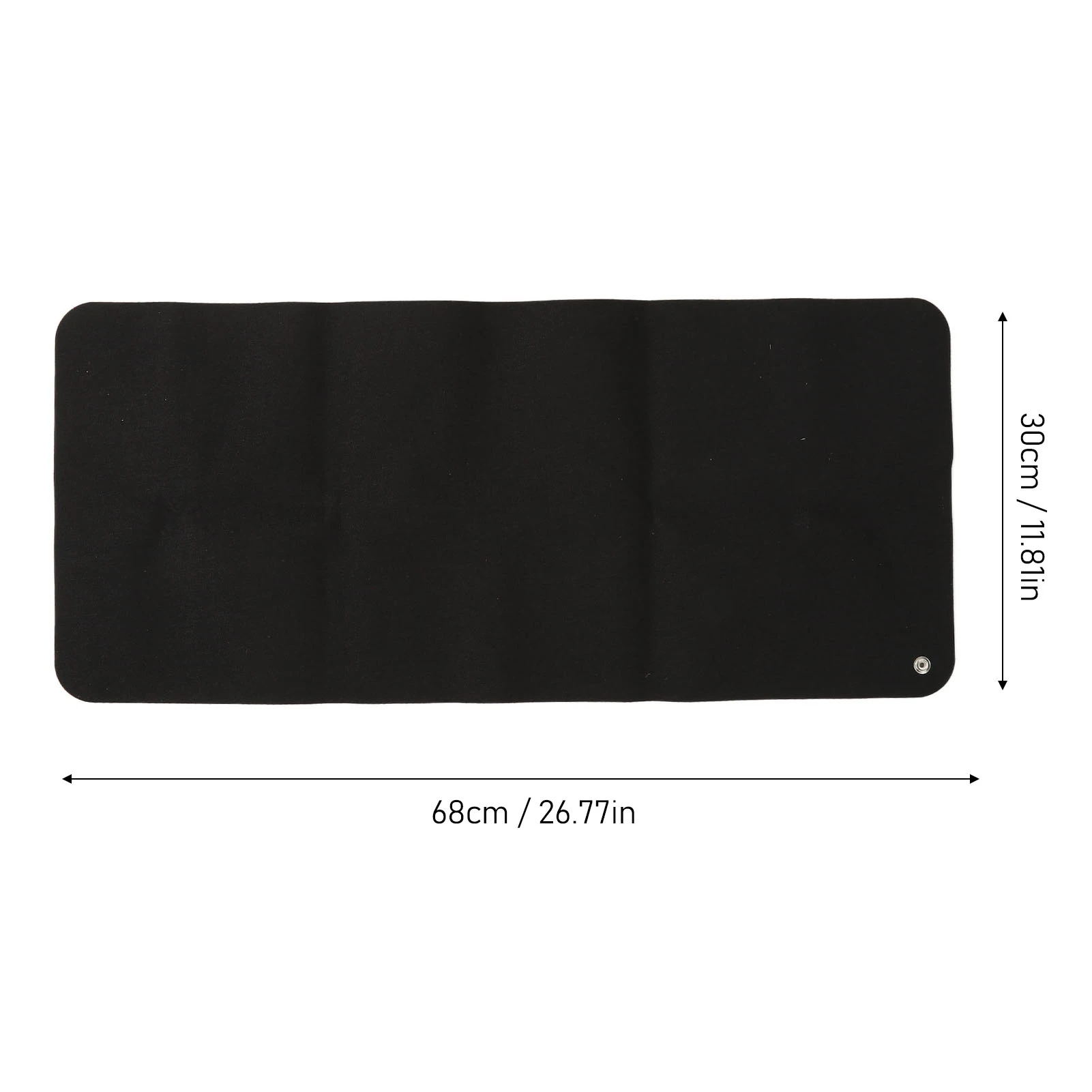 Grounding Mat Large Black Multifunctional Earthing Grounding Pad for Desk 11.81 X 26.77in
