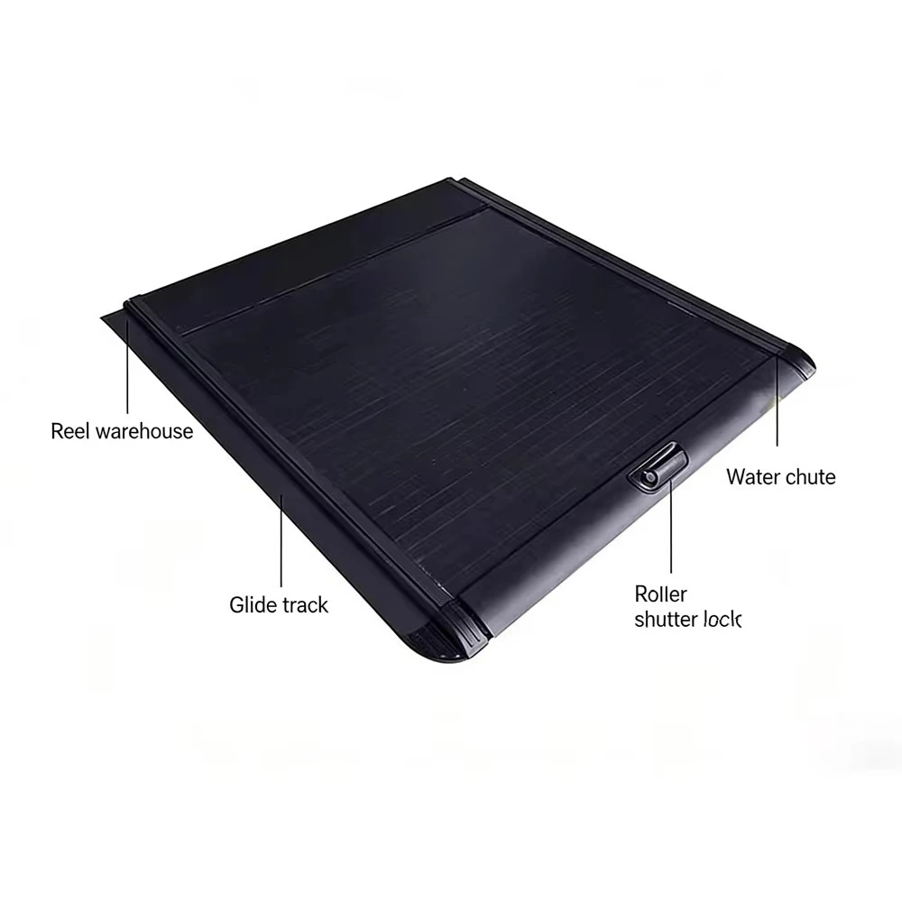 Aluminum  Pickup Truck Bed Cover Hard Only 5.5 6 6.5 8 ft UTE  Roll-up Retractable Tonneau Cover for T9 Hunter T8 Tonneau
