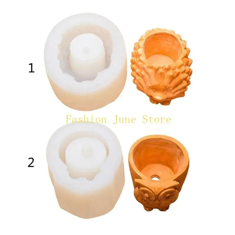 

N5KA Cement Flowerpot Epoxy Resin Mold Plant Pot Silicone Mould DIY Crafts Decor Mold