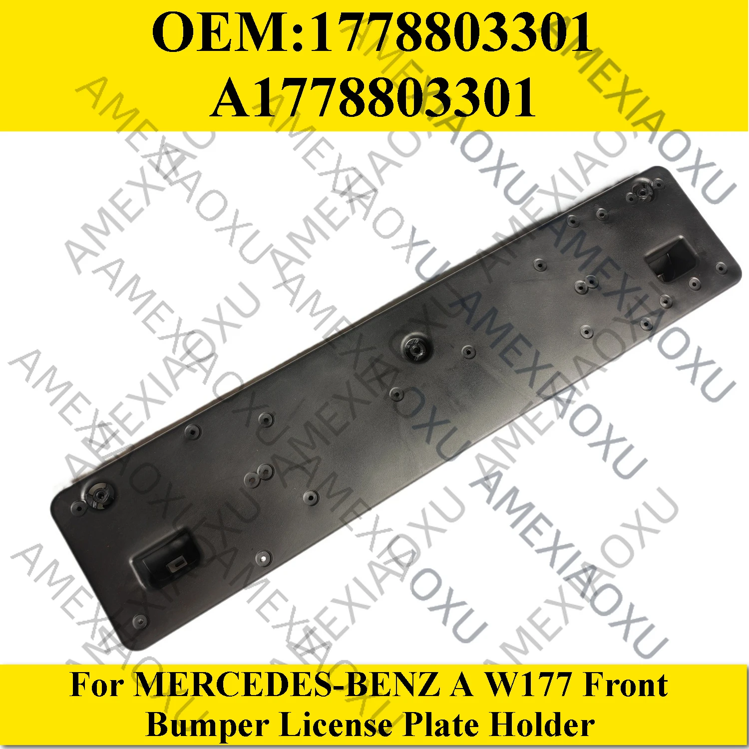 

1 шт. AMEXIAOXU 1778803301 для MERCEDES-BENZ A W177, держатель номерного знака переднего бампера A1778803301, высокое качество