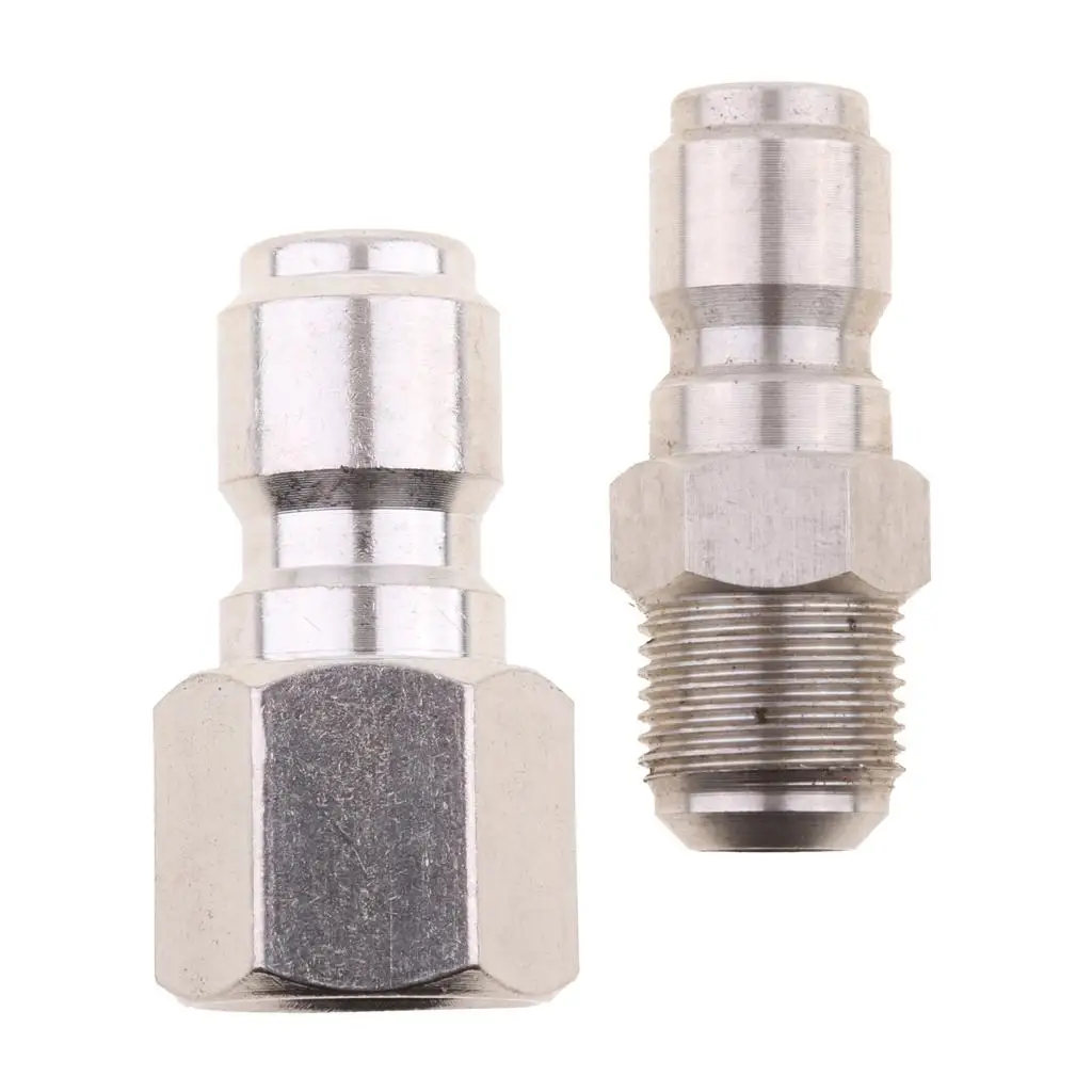 Quick Connect Brass Adaptor Pressure Washer Hose Coupling Stainless Steel Converter for High Pressure Washers