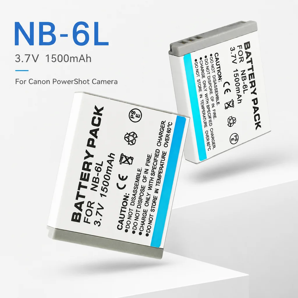 Batterie pour appareil photo numérique NB-6L NB-6LH 1500mAh Li-ion rechargeable pour Canon PowerShot SX700 S120 S110 SX170 IS 280HS S95 SX270HS