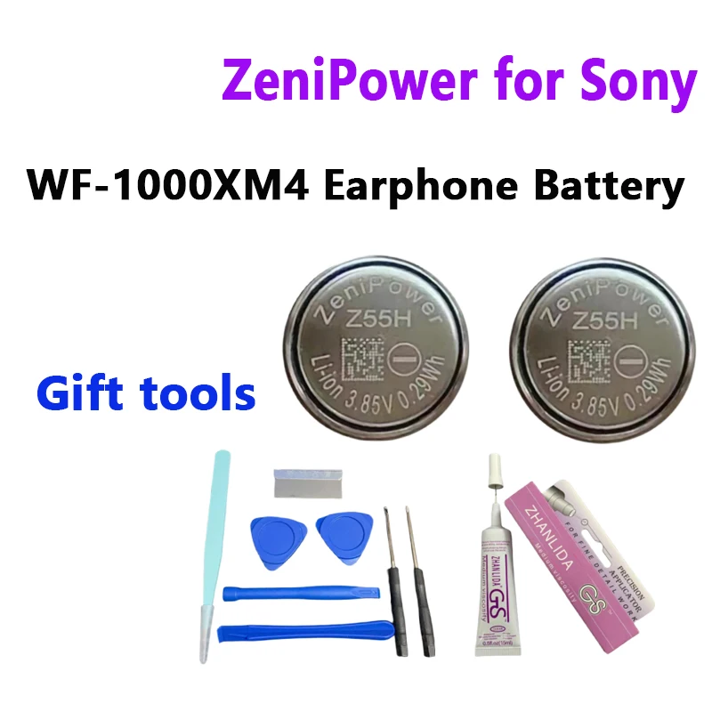 Original Bluetooth Earphone Battery Sony WF-1000XM4/XM3 Z55/Z55H Charging Case Battery Headphone Accessories Assembly Parts