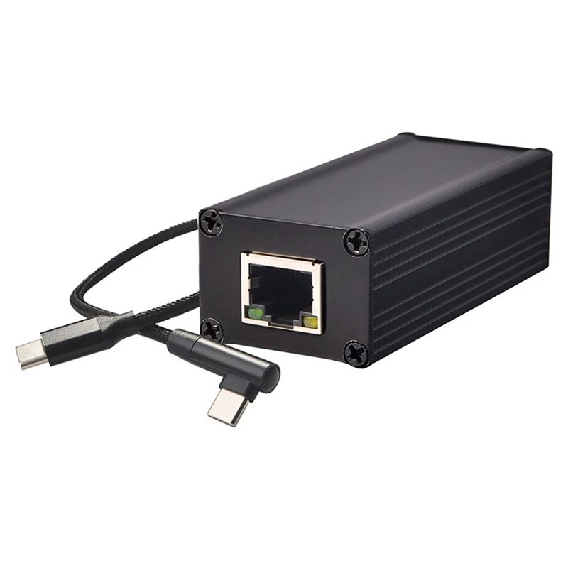 POE Power Supply Network Card POE To USB-C Network Card POE Network Card 5V 9V Adaptive USB-C Network Card Replacement