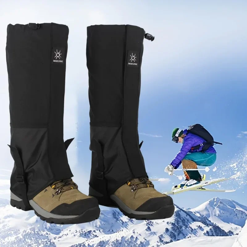 Hight Tube Durable Waterproof Leg Covers Rainproof Strap Boot Protection Outdoor Gaiter Hiking Skiing Climbing Pants Shoes Cover