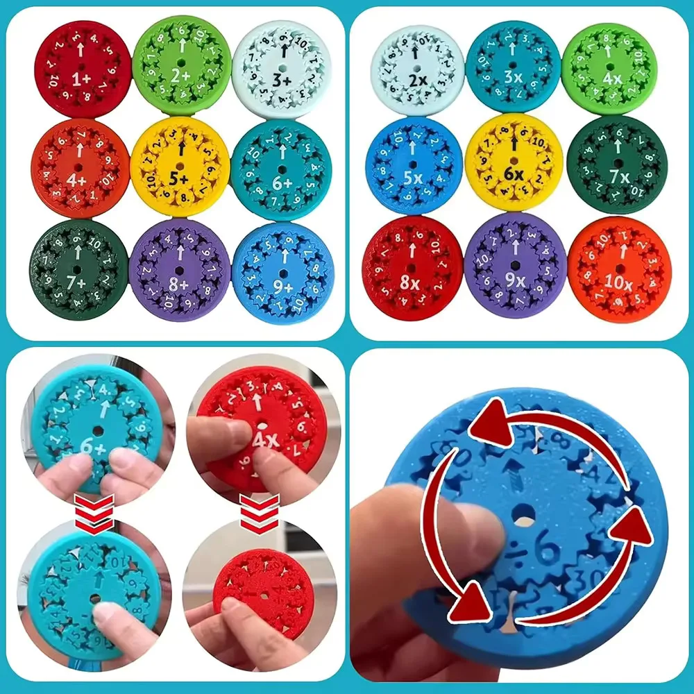 Matemática Fidget Spinner Fingertip Math Puzzle Brinquedos, Matemática Programação Jogos De Descompressão, Desktop Multiplicação Jogos