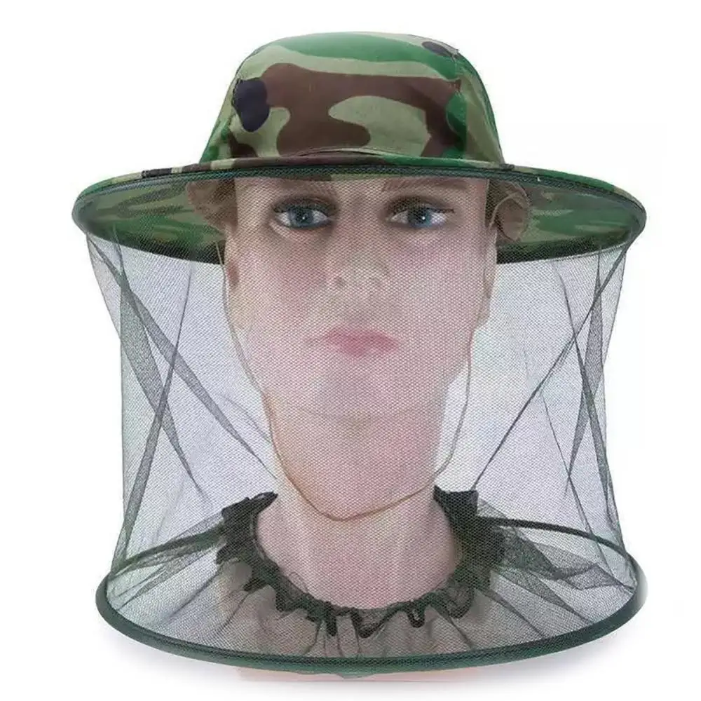 Hat Hunting Hat Unisex Camo Mosquito Bee Proof Net Mesh Head Face Protector Fishing Hunting Hat