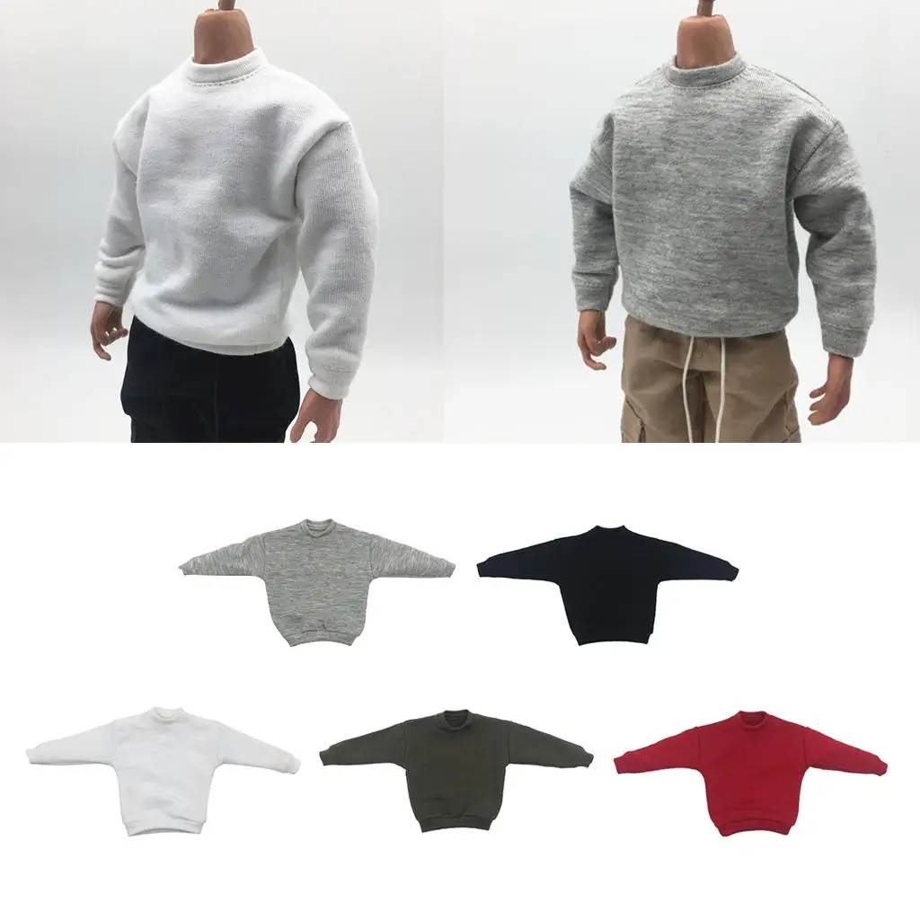 

1 6 Action Figure Male Sweater Hoodie Clothes Fabric Outfit for 12 Inch Collectible Model Accessory