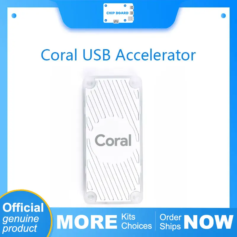 

Coral USB Accelerator accelerator coprocessor with Google Edge TPU ML
