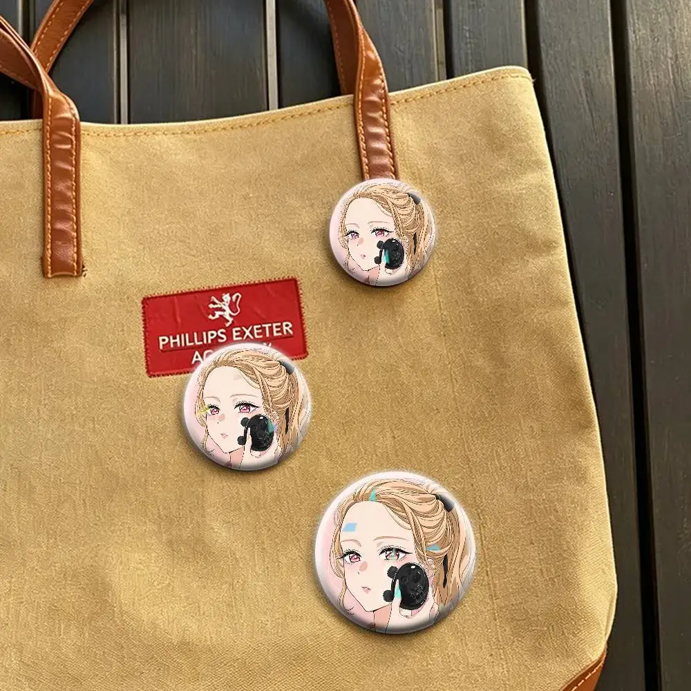 My D-Dress Up D-Darling Marin Kitagawa 32/44/58mm Handmade Pins Round Brooch Badge Backpacks Clothes Jewelry Gifts