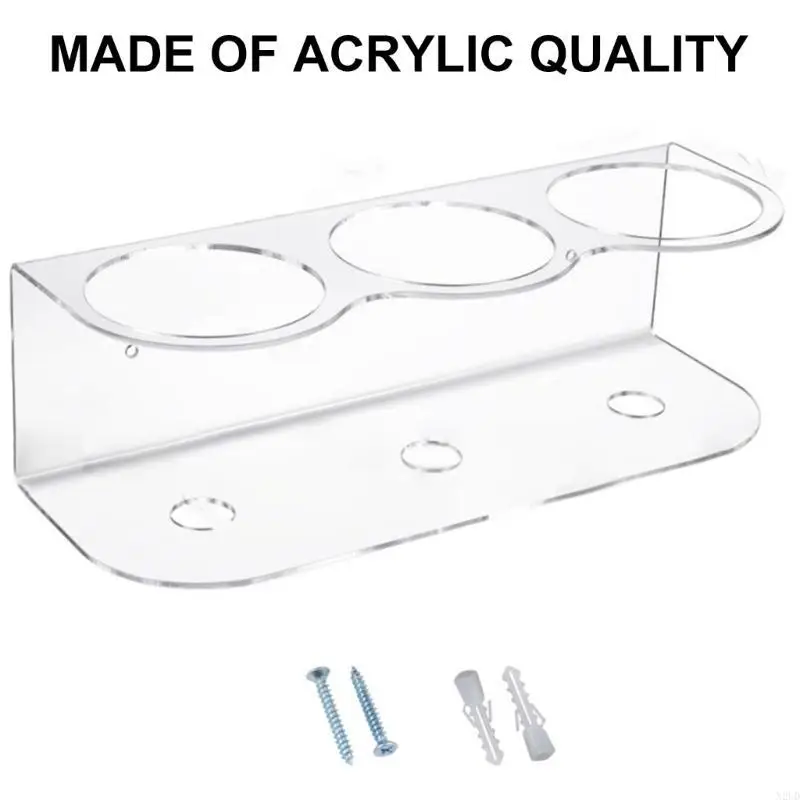 

Practical Wall Hanging Can Storage Holder Sturdy Acrylic Rack Adjusts to Fit Different Can Types for Convenience N2UD