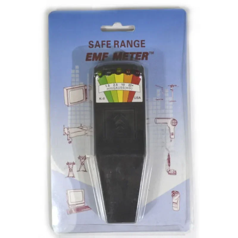 Medidor EMF de K-II, Detector de radiación de aparato doméstico de campo electromagnético, probador de campo de radiofrecuencia, dosímetro de emisión Blac