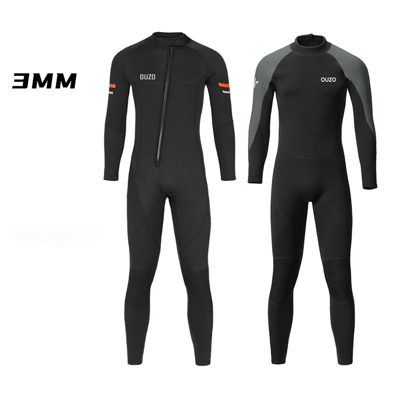 

3MM Neoprene Wetsuit One-piece Warm Full-body Wetsuit Surfing Swimsuit Water Sports Scuba Diving Snorkeling Wetsuits