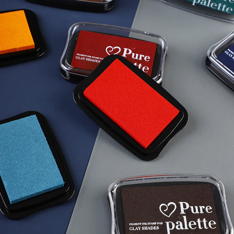 السيد ورقة 12 ألوان خمر نمط اليدوية DIY بها بنفسك الحرفية النفط القائم على مختمة للنسيج الخشب ورقة سكرابوكينغ مختمة إصبع اللوحة #3