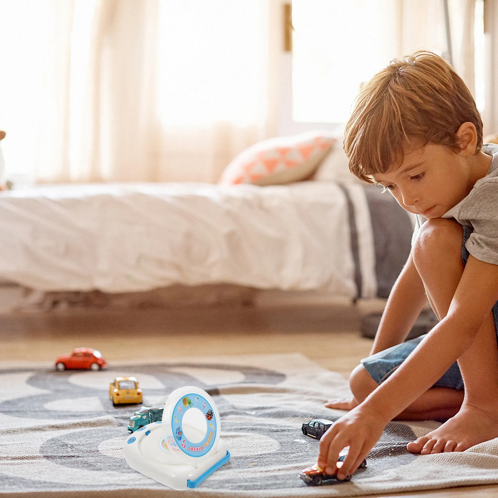 1pc lettore di CD musicale luminoso gioco educativo creativo plastica per bambini elettrodomestico regalo di apprendimento interattivo per