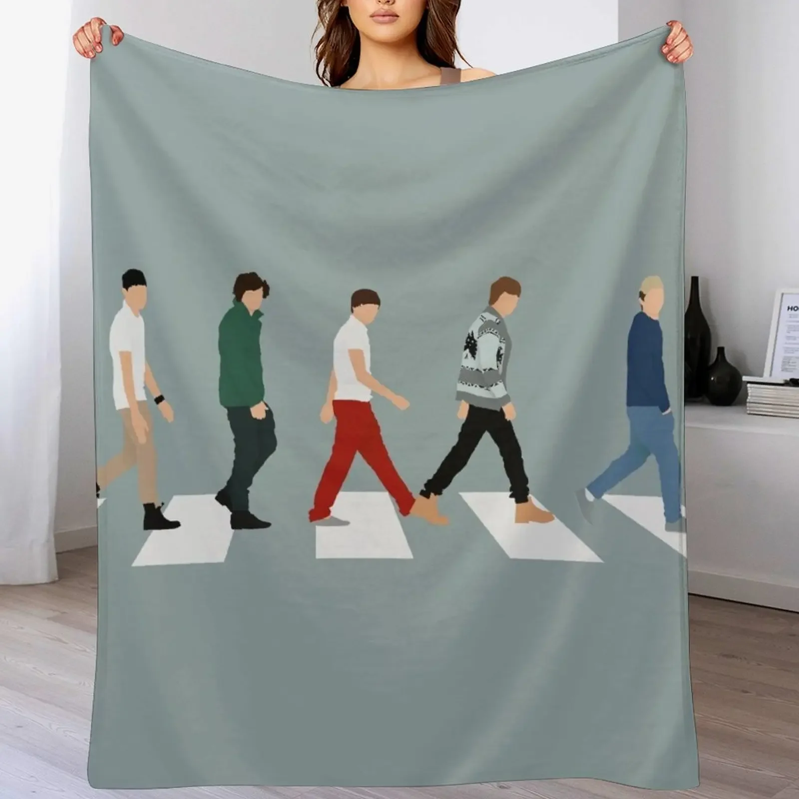 

1D crossing street Throw Blanket Large Soft Luxury Luxury St Blankets