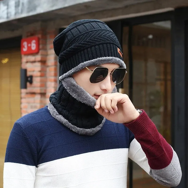 Winter Hat Skullies Beanies Hats Winter Beanies For Men Women Wool Scarf Caps Balaclava Mask Gorras Bonnet Knitted Hat