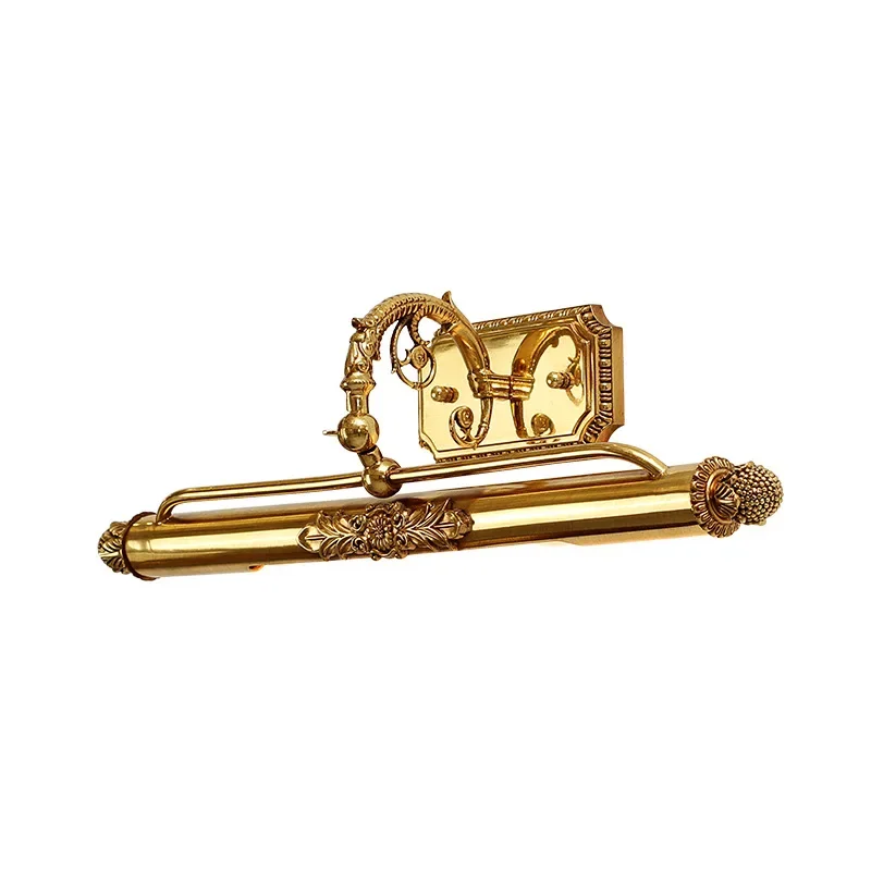 

Mirror lamp Oil painting lamp Photo painting lamp Full bronze mirror front French American retro bathroom Toilet