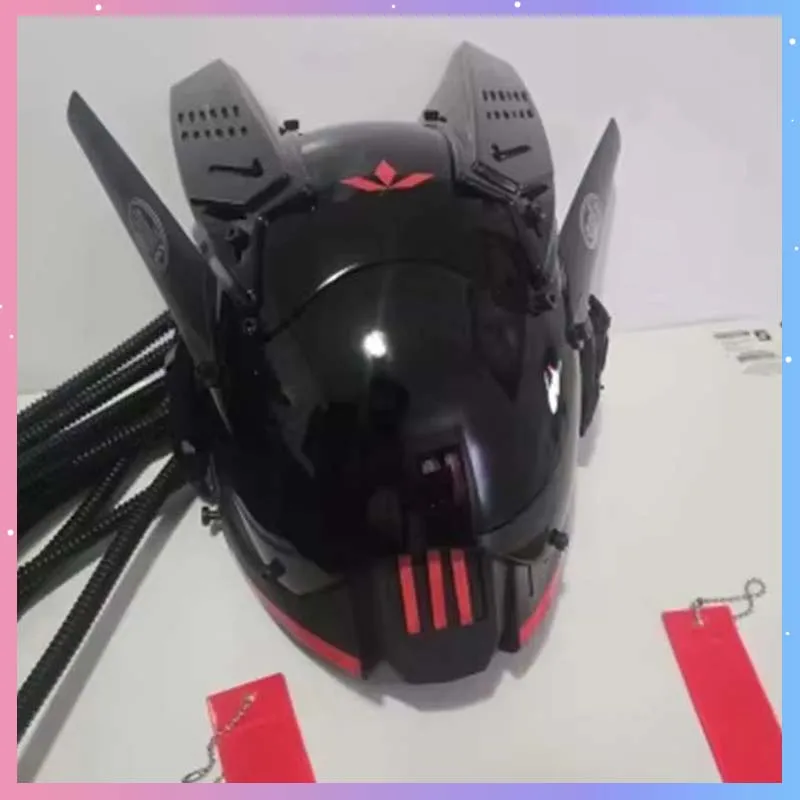 Cyber Punk Mask Halloween Cosplay Sci-Fi Mech Samurai Mask Costumes Street Art Helmet Carnival Party Bar Coser Props Men Gift