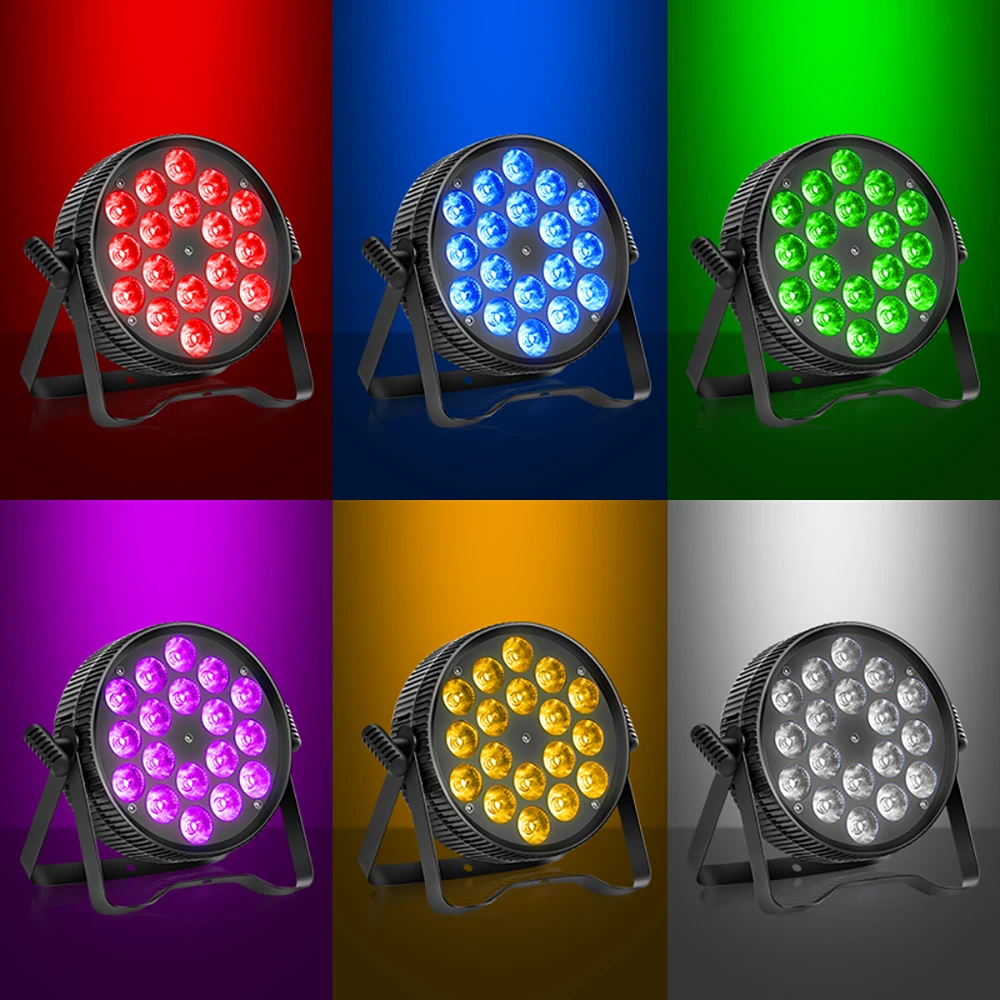 JC ضوء LED PAR ، معدات DJ ، ديسكو ، تحكم DMX ، ضوء غسيل LED ، مرحلة احترافية ، جديد ، 18x12W