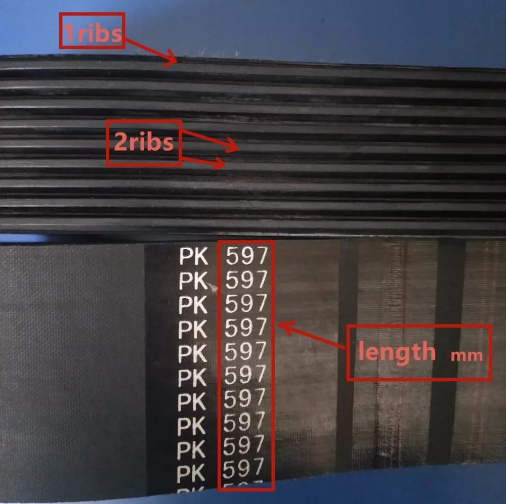 Imagem -02 - Gerador ar Condicionado Ventilador Correia de Transmissão de Borracha 9pk1480 8pk1480 7pk1480 6pk1480