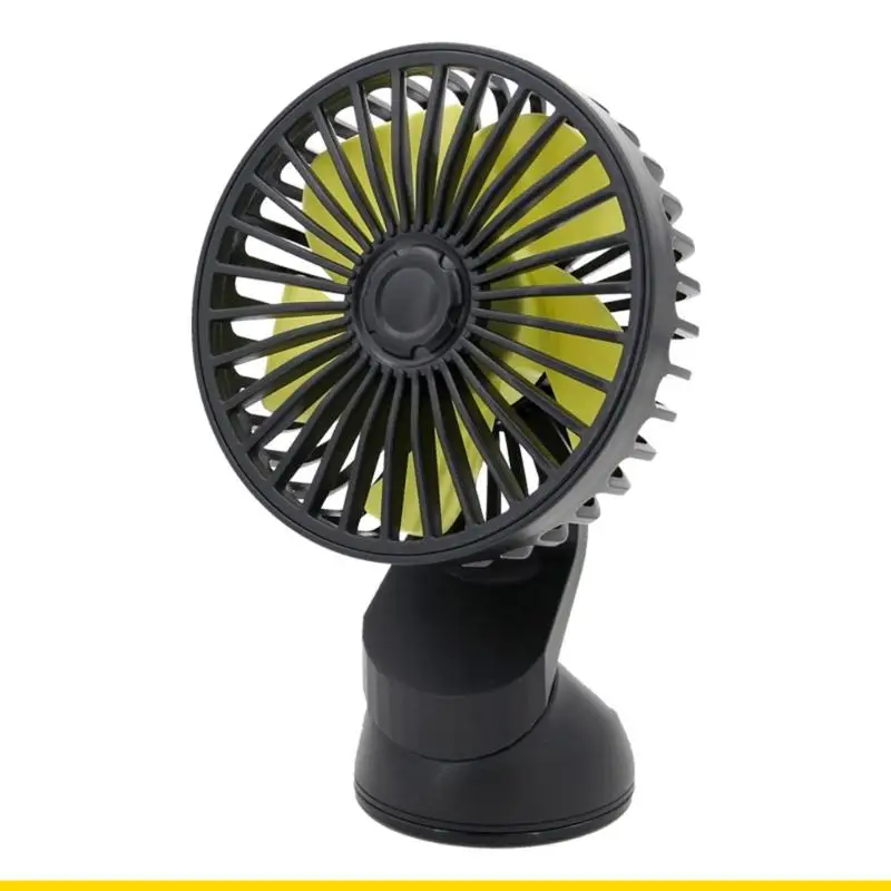 SZCH Universal Clip On Car Fan with Low Energy Consumption & Sturdy Suction Base Energy Efficient Vehicle Fan for Travel Use