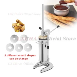 HomeWise 2/3L Small Spanish Churros Maker With 5 Nozzles Mold Churro Machine Churro Extruder Churro Press