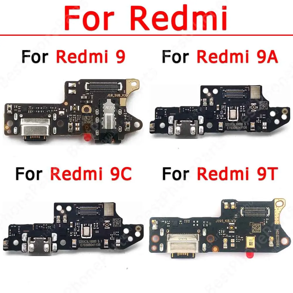 Charge Board For Xiaomi Redmi 9 9T 9A 9C Charging Port Ribbon Socket Usb Connector Pcb Dock Flex Cable Spare Parts