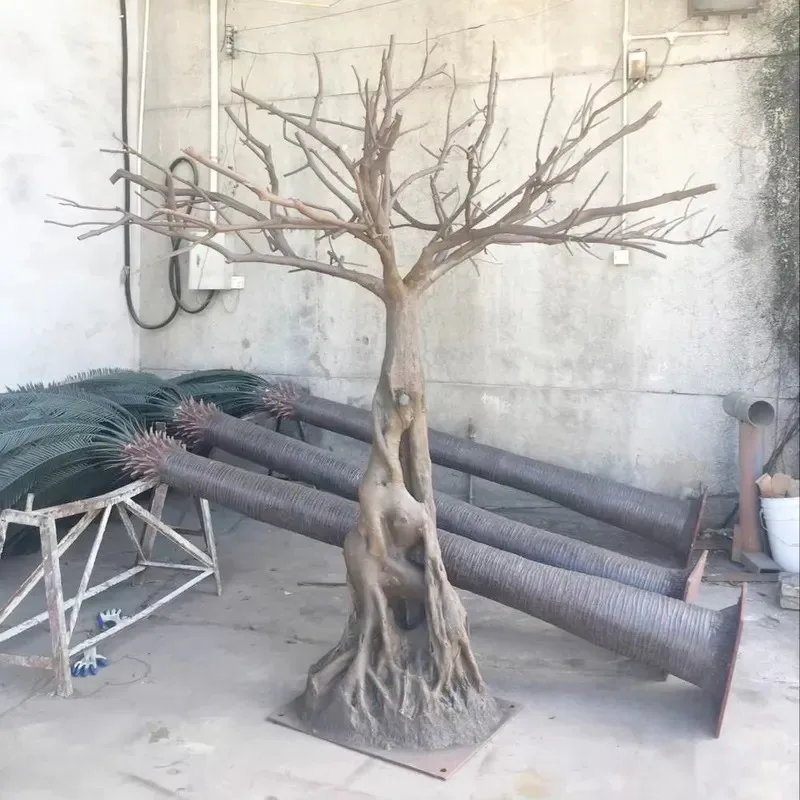 2022 New Fashion Design Artificial Trunk Tree Handmade Plastic Decoration for Indoor or Outdoor Use
