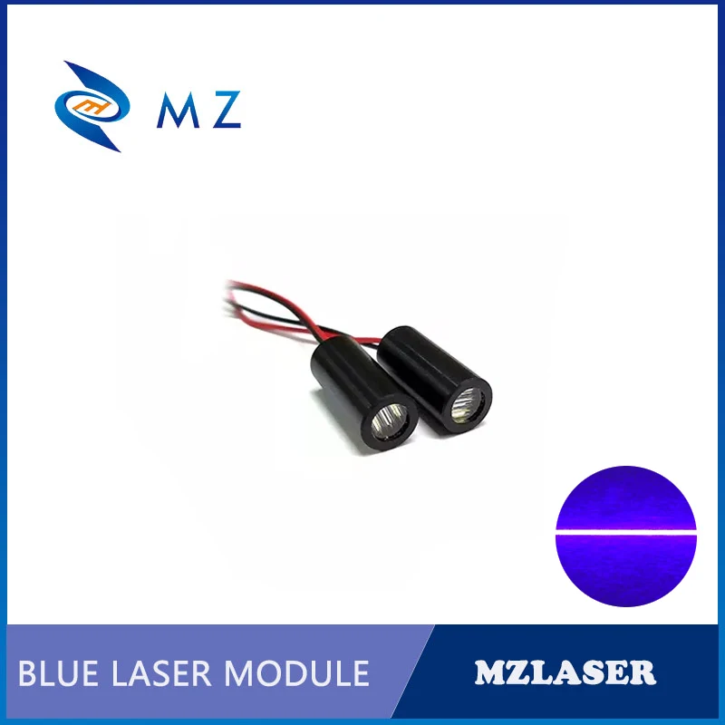 Módulo láser de Línea Azul, alta calidad, 9mm, 405nm, 10mw, grado Industrial accionado por APC